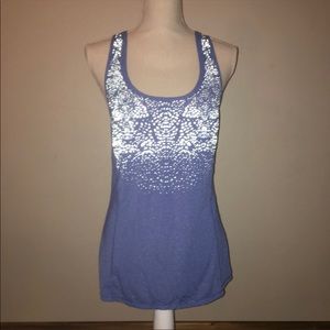Lululemon Cornflower Blue Silver Bullet Tank